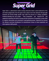 Baldosas LED Interactivas Comerciales para Juegos de Suelo, Tipo Cuadrícula, para Equipamiento de Parques de Atracciones