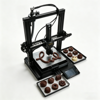 Mesin Cetak 3D Cokelat Berkinerja Tinggi dan Hemat Biaya, USB, Garansi 1 Tahun, Ukuran Cetak Besar, Untuk Bisnis Makanan dan Kembang Gula