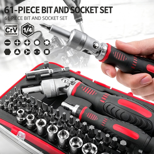 Hi-Spec <b>Screwdriver</b> <b>Set</b> 1/4 In Hex Drive With Socket And <b>Bit</b> Kit For Electronic Assembly - Product Image 5