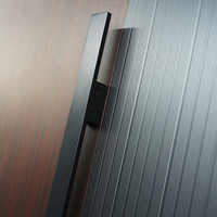 Portes pivotantes d'entrée principale en acier de sécurité modernes et de haute qualité, personnalisées pour les maisons résidentielles extérieures