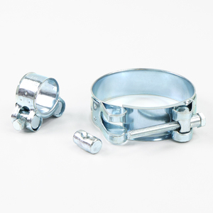 Collier de serrage réglable en acier inoxydable à <span class=keywords><strong>double</strong></span> boulon avec système métrique en plastique Mesure en pouces - Product Image 2