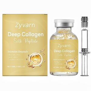 Suero Facial Iluminador de Marca Privada, Suero de Péptidos de Seda con Colágeno Profundo, Suero Facial Hidratante y Aclarante, Ampolla Facial Antiedad - Product Image 1