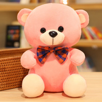 Peluche ours mignon unisexe 100% coton PP, thème Saint-Valentin, rouge, lot de 10, avec assurance commerciale