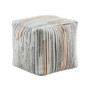 Pouf en tissu Jacquard carré moderne DB tapisserie d'ameublement antidérapante pouf pouf pouf 1pc pouf assis - Product Image 2
