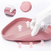 Diviseur carré imprimé à motif solide écologique sans BPA Plaques d'alimentation en silicone PET durables pour chiens et chats de qualité alimentaire