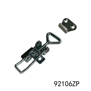 Serrure de meuble à boucle en fer 92106ZP, bleu, zingué, durable, pour boîtes en bois, en fer, en aluminium, placards de rangement - Product Image 3