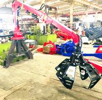 Fabriek Direct!! 35hp/40hp Tractor Gemonteerd Palm Olie Fruit Grabber Harvester Hot In Maleisië