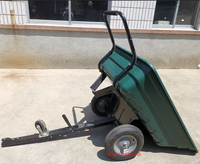 Ultimate Heavy Duty Premium ATV Trailer Wagon Cart Big Poly Dump Cart pour outils Chariot utilitaire haut de gamme