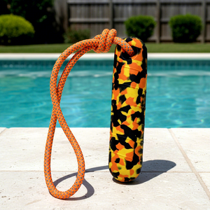 Jouet à mâcher pour chien en mousse EVA durable, flottant, pour la plage, en forme de balle, avec corde, écologique, interactif, imperméable - Product Image 1