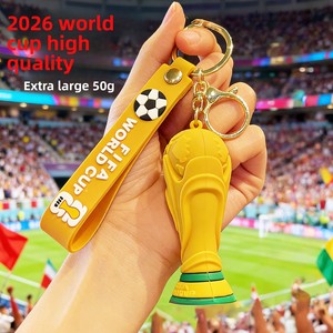 Porte-clés pendentif mascotte en PVC à motif de dessin animé, thème 2026 - Cadeau transfrontalier le plus vendu pour usage quotidien - Product Image 4