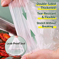 Film alimentaire transparent jetable extensible, couvre-bac élastique en plastique pour la maison et la restauration
