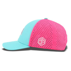 Casquette de golf TCAP Chine imperméable à 6 panneaux avec broderie et perforations laser haute performance - Product Image 4