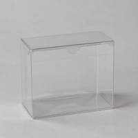Boîte d'emballage personnalisée portable en PET/PP/PVC holographique géométrique, impression numérique/sérigraphie irisée, logo personnalisé Zhenpin PR016
