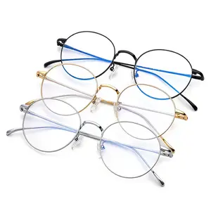 Ultralight Fashion Beta Titanium Memory Optical Frames Vintage Round Women Men Optical Eyeglasses Spectacle Frames 2019