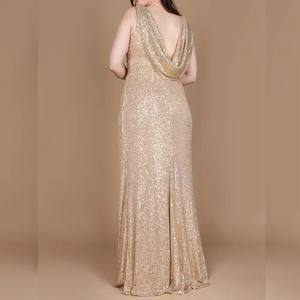 Robes de soirée élégantes personnalisées Robe longue formelle à sequins Robes longues pour femmes à sequins extensibles grande taille - Product Image 3