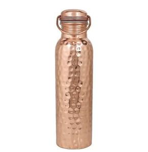Handmade Eco-Friendly <b>Copper</b> <b>Water</b> <b>Bottle</b> with Leak-Proof Lid Daily Use Ayurveda Health Benefits Customizable Color - Product Image 1
