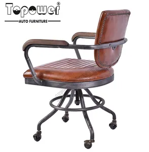 산업 조정가능한 PU + 롤 가능 금속 업무 책상 의자 사무실 의자 팔걸이와 바퀴를 가진 사업 의자