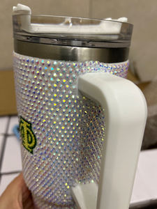 40oz không gỉ xho chi ETA phi 1932 sorority Rhinestone ly Hy Lạp Bling Rhinestone sorority Tumblers với xử lý và nắp đậy - Product Image 4
