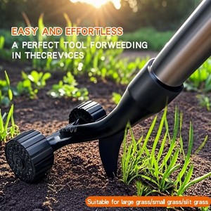 Garden Manual Rolling Weeder <b>Tool</b> With Telescopic Stainless Steel Hand <b>Tools</b> Stand up <b>Weed</b> <b>Remover</b> <b>Tool</b> for Garden Yard Lawn - Product Image 6