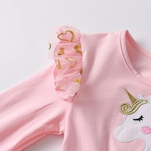 Nuovi Vestiti Tutu in Rete con Stampa Stella Splendente per Ragazze 2-14 Anni, Maniche Lunghe, Lunghezza al Ginocchio, Abbigliamento Casual Estivo - Product Image 2
