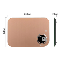 Balance de cuisine connectée Bluetooth 5 kg pour le suivi nutritionnel, compteur de calories, affichage numérique contrôlé par application