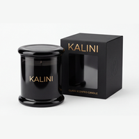 Conteneur de bougie personnalisé de qualité supérieure, décoration de Noël pour la maison, design classique, gobelet à bougie rond en verre avec boîte