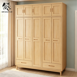 furniture factor best price customized small moq eco-friendly slide <b>wardrobe</b> personalized bedroom furniture solid wood <b>wardrobe</b> - Product Image 2