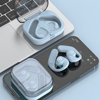 Écouteurs sportifs TWS V5.3 portables avec crochets supra-auriculaires pour un confort ultime et un ajustement sécurisé, basses profondes, étanches IPX4, écouteurs OWS