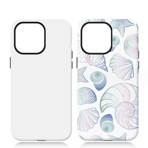 Carcasa en Blanco para Teléfono Móvil, para Máquina de Transferencia de Calor 3D, Carcasa Personalizada 2 en 1, Funda Protectora Resistente para <span class=keywords><strong>iPhone</strong></span> 15 16 17 Pro Max - Product Image 1