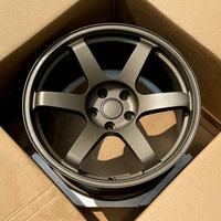 عجلات LZT-219 مقاس 18 بوصة من نوع Volk Racing Te37 Saga S-PLUS لسيارات تويوتا وسوبارو ومازدا وهوندا سيفيك، متوفرة بنمط 5x100 و5x112 و5x120 و5x114.3