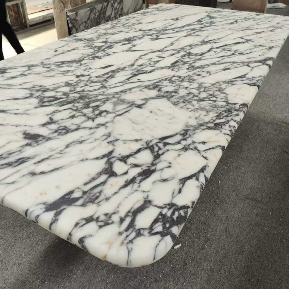 Luxury Italian Calacatta Viola extra Marble Dining Table Modern Stone ...