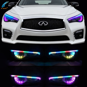 Nhà Máy Outlet RGB <span class=keywords><strong>Color</strong></span> <span class=keywords><strong>Chasing</strong></span> <span class=keywords><strong>Led</strong></span> năng động lần lượt tín hiệu tuần tự DRL cho Infiniti Q50 ban ngày Chạy ánh sáng <span class=keywords><strong>LED</strong></span> accessaries - Product Image 3