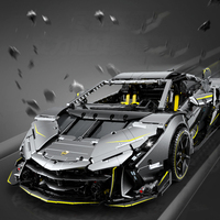 Technics Racing Car Kit de modèle de collection Supercar à l'échelle 3392 1/8 peut être mis à niveau vers un bloc de construction de voiture de sport RC pour enfants adultes