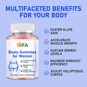 Nouveauté : Gummies pour les fesses pour femmes, 60 unités, complément alimentaire naturel pour la croissance musculaire et l'amélioration des fessiers - Product Image 5
