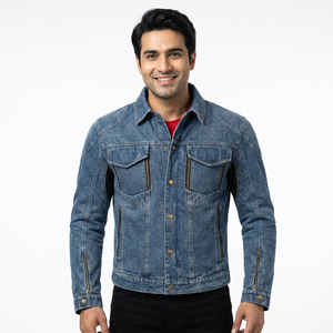 Premium Quality Stylish Designed <b>Men</b> Winter Wear Jeans <b>Jacket</b> <b>Long</b> Sleeve Button up Cuff <b>Men</b> Denim <b>Jacket</b> For Sale - Product Image 1