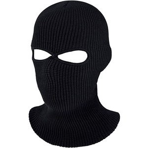 Venta al por mayor 2 Agujero máscara de cara completa otoño y el invierno de la moto de la motocicleta balaclava máscara de esquí transpirable - Product Image 3