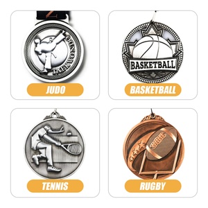 Medallas Deportivas Personalizadas de Metal en Blanco para Premios, Trofeos, Fútbol, Maratón, Baloncesto, Fabricante de Cintas Deportivas - Product Image 5