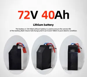 Baterai Lithium Ion 48V 72V, Baterai Sepeda Listrik Bomber 31.2 Ah 26.1 Ah 40,6ah 45 Ah, Baterai Kuat