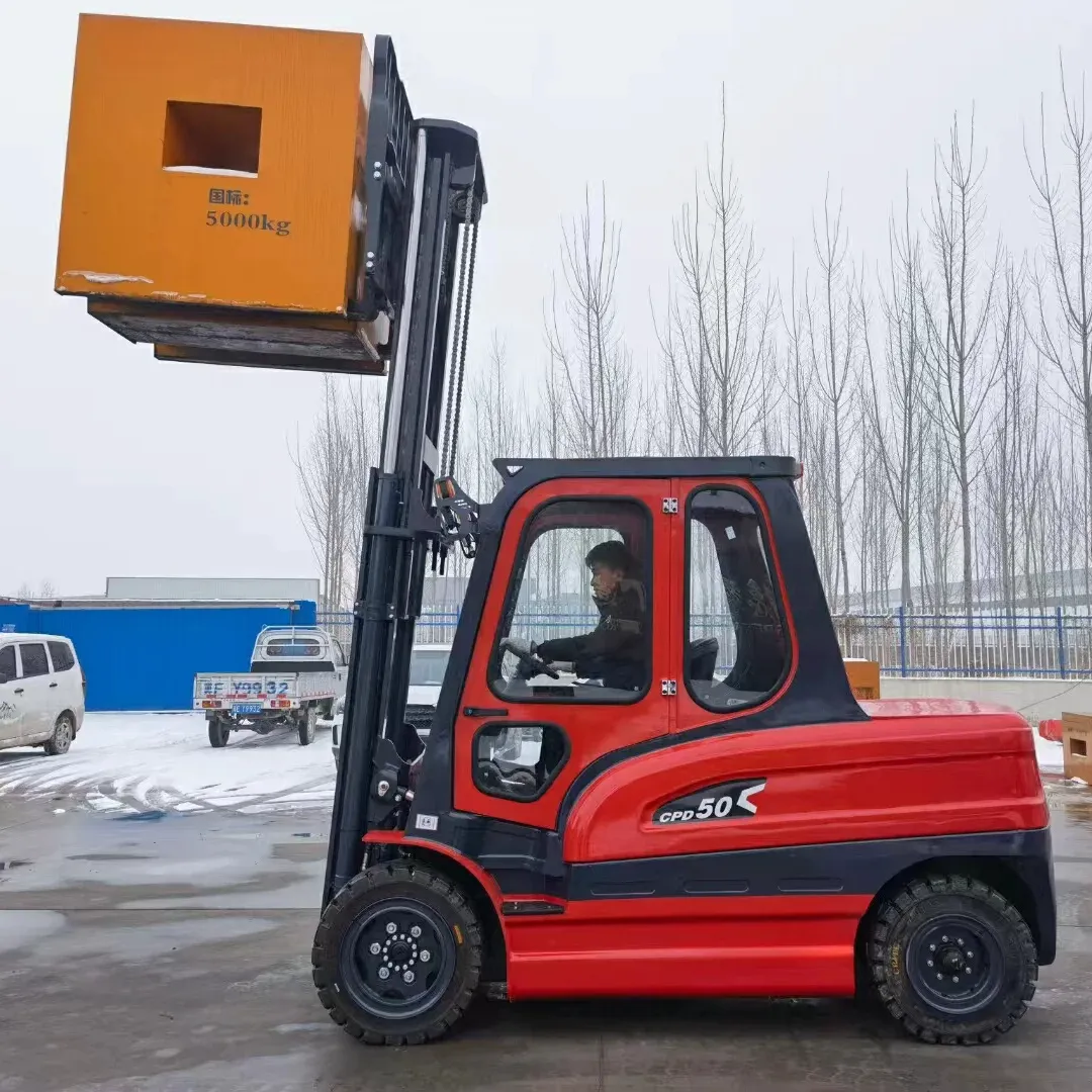 Fornecedor de empilhadeiras da China Empilhadeira elétrica com cabine de 3 toneladas 3.5 toneladas Fornecimento direto da fábrica para armazém Empilhadeira elétrica Montacarga