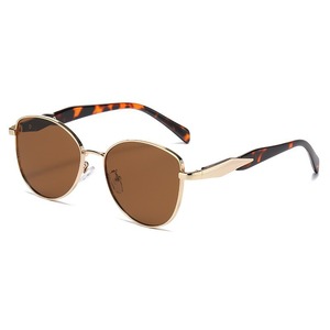 Gafas de Sol Ovaladas con Montura Metálica Completa, Protección UV400, Estilo Retro, Unisex, Protección Solar, Moda para Adultos - Product Image 1