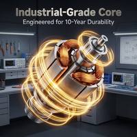 Lave-vaisselle Innovant 1.0 HP à Technologie Silencieuse Sans Balais, Anti-Microbienne, en Acier Inoxydable, Classe Énergétique Efficace, Approuvé KC GS