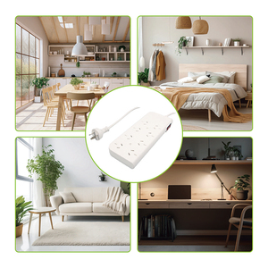 [OEM] <span class=keywords><strong>Regleta</strong></span> de <span class=keywords><strong>Enchufes</strong></span> Doméstica Argentina con 3 Pines IRAM, <span class=keywords><strong>8</strong></span> <span class=keywords><strong>Tomas</strong></span>, Cable H05VV-F, 10A 250V, para Oficina y Cocina - Product Image 2