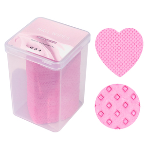 Misscheering 200 tampons pour ongles en forme de cœur, sans peluches, pour le retrait du vernis gel, lingettes nettoyantes pour vernis gel - Product Image 4