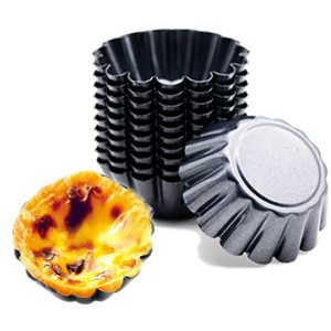 Desechable 100mL pastel modelo 4 pulgadas huevo tarta redonda 101*19mm papel de aluminio contenedor de alimentos huevo tarta taza huevo pastel modelo - Product Image 1