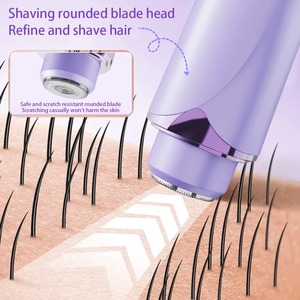 Rasoir Électrique Femme Indolore, Épilateur pour Moustache, Jambes, Maillot et Corps, Tondeuse à Poils pour Femme, Épilateur Facial, Épilateur Corporel - Product Image 4