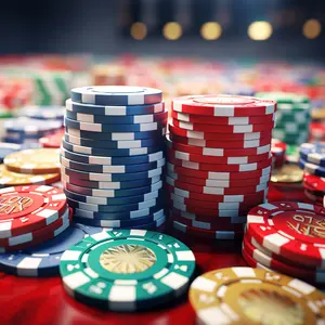 Murah Mewah multiwarna chip poker ABS kualitas tinggi chip khusus eksklusif untuk koin