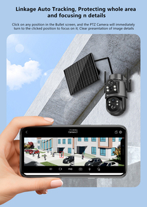 Cámara de Seguridad PTZ Inalámbrica Solar ICSEE con Doble Lente, Panel Solar de 7.7W, Batería de 7800mAh, 4MP, Alarma, CCTV para Granja - Product Image 5