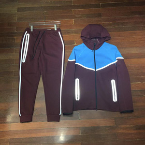 Bộ áo khoác thể thao nam mùa thu năm 2025 chất liệu cotton thoáng khí có khóa kéo, mũ trùm đầu phản quang bằng cao su & áo hoodie & áo sweatshirt - Product Image 5