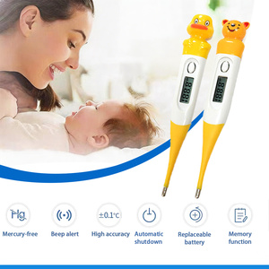 Termómetro <span class=keywords><strong>Digital</strong></span> Médico Manual a Prueba de Agua con Certificación CE ISO para Bebés y Animales, Apto para Uso Axilar y de Oído - Product Image 3