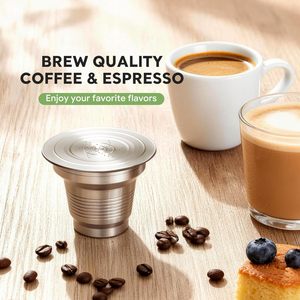 Commandez directement des capsules de <span class=keywords><strong>café</strong></span> <span class=keywords><strong>LOR</strong></span> réutilisables en acier inoxydable, logo gravé au laser, grande taille, compatibles avec les machines - - Product Image 2